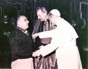 con Paolo VI e il Cardinale Pignedoli
